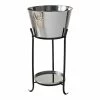 Flash Sale 💯 Marquee 20L Stainless Steel Drinks Cooler With Stand Silver / Black - To Australia ❤️