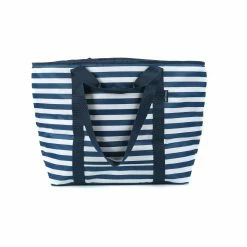 Cheapest 😉 Australia Sale - Marquee Navy Stripe 50 Can Tote Cooler Bag Navy And White Stripe 😉