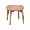 Wholesale 🧨 Australia Only - Marquee Terracotta Ceramic Side Table With Timber Legs ❤️
