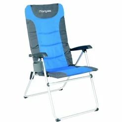 Best Sale 🤩 Australia Sale - Marquee 5 Position Folding Chair Blue & Grey 🤩