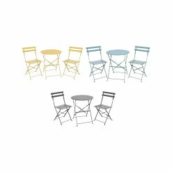 Best Sale 🧨 Australia Only - Marquee Grey 3 Piece Troca Steel Bistro Setting 🎁 -MARQUEE Store 4fa2f1dd2bfc4423a520a1b91aa86012