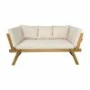 Hot Sale 😀 Marquee Timber Daybed 190 X 82 X 70cm Cream - To Australia 🔔