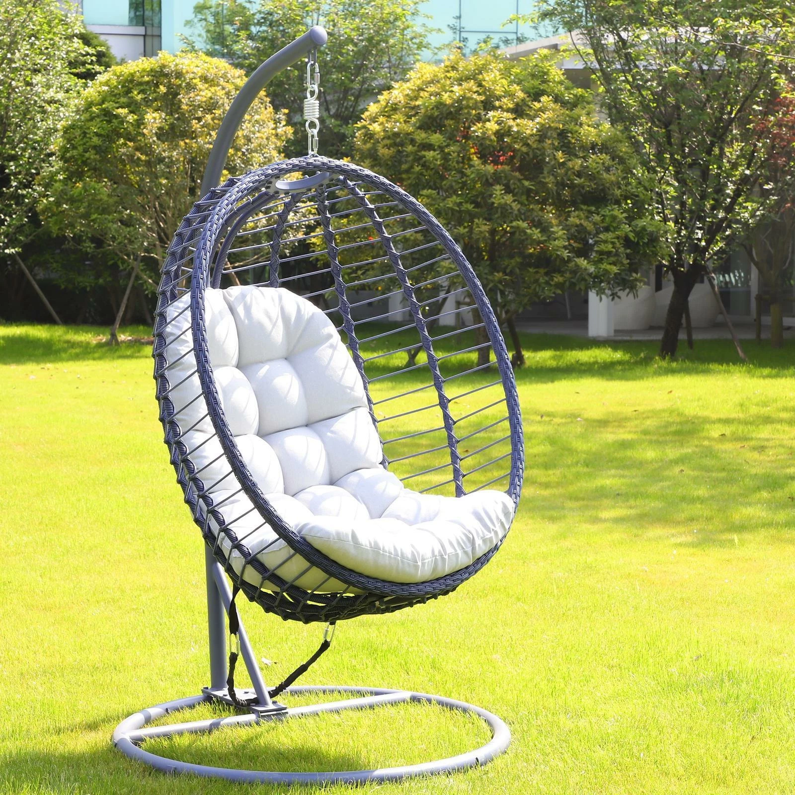 Buy 😀 Australia Only - Marquee Indigo Foldable Hanging Egg Chair 💯 9 Buy 😀 Australia Only - Marquee Indigo Foldable Hanging Egg Chair 💯 - Image 9
