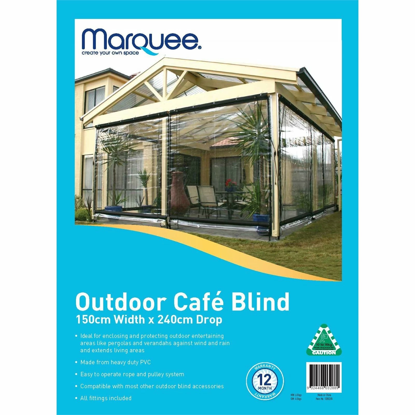 Best reviews of 😍 Australia Sale - Marquee PVC Outdoor Cafe Blind - 1500mm X 2400mm Clear 🛒 2 Best reviews of 😍 Australia Sale - Marquee PVC Outdoor Cafe Blind - 1500mm X 2400mm Clear 🛒 - Image 2