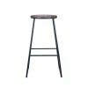 Coupon 👏 Marquee Industrial Acacia Bar Stool Black - To Australia 🛒