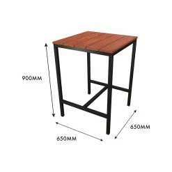 Best Pirce 🥰 Australia Sale - Marquee 65cm Trentham Outdoor Bar Table Black And Natural 😍 -MARQUEE Store 89dd783ea5b7431985deeb56304c2eaa