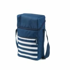 Cheap 🧨 Australia Only - Marquee Navy Dual Bottle Carrier Cooler Bag Navy Stripe 😍