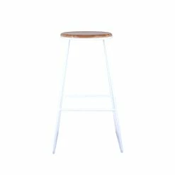 Best Sale 🛒 Australia Only - Marquee Industrial Acacia Bar Stool White 🧨