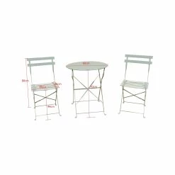 Outlet 🎁 Australia Only - Marquee Green Bay Troca 3 Piece Steel Bistro Setting 👏 -MARQUEE Store 9b0ef76179924fd895d59e86ce3e9ab2