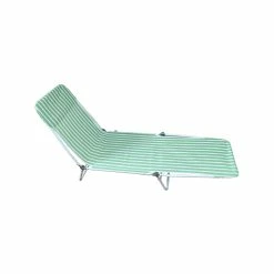 Best Sale 👏 Australia Only - Marquee Striped Adjustable Sunlounge - Green 💯