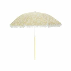 Flash Sale 🎉 Marquee 1.8m Yellow Botanical Straw Beach Umbrella Palm Italian Straw - To Australia ✨