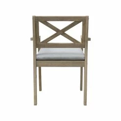 Promo ✔️ Australia Only - Marquee Brushed White Harbour Timber Dining Chair 🤩 -MARQUEE Store cd42920908084d2c8e5a3665d6439315